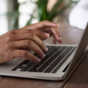 student taking CCS online exam