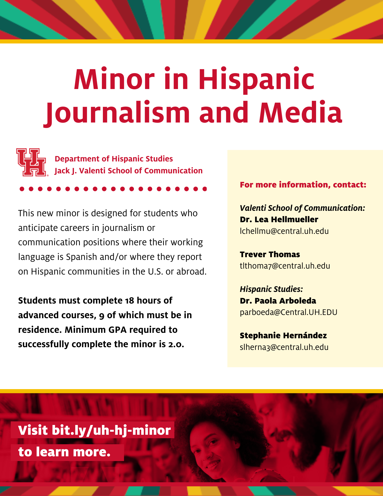 Hispanic Journalism Minor Flyer Hispanic Journalism Minor Flyer