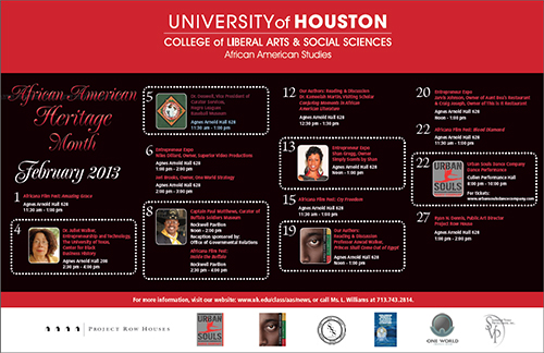 African American Studies Program Calendar February 2013