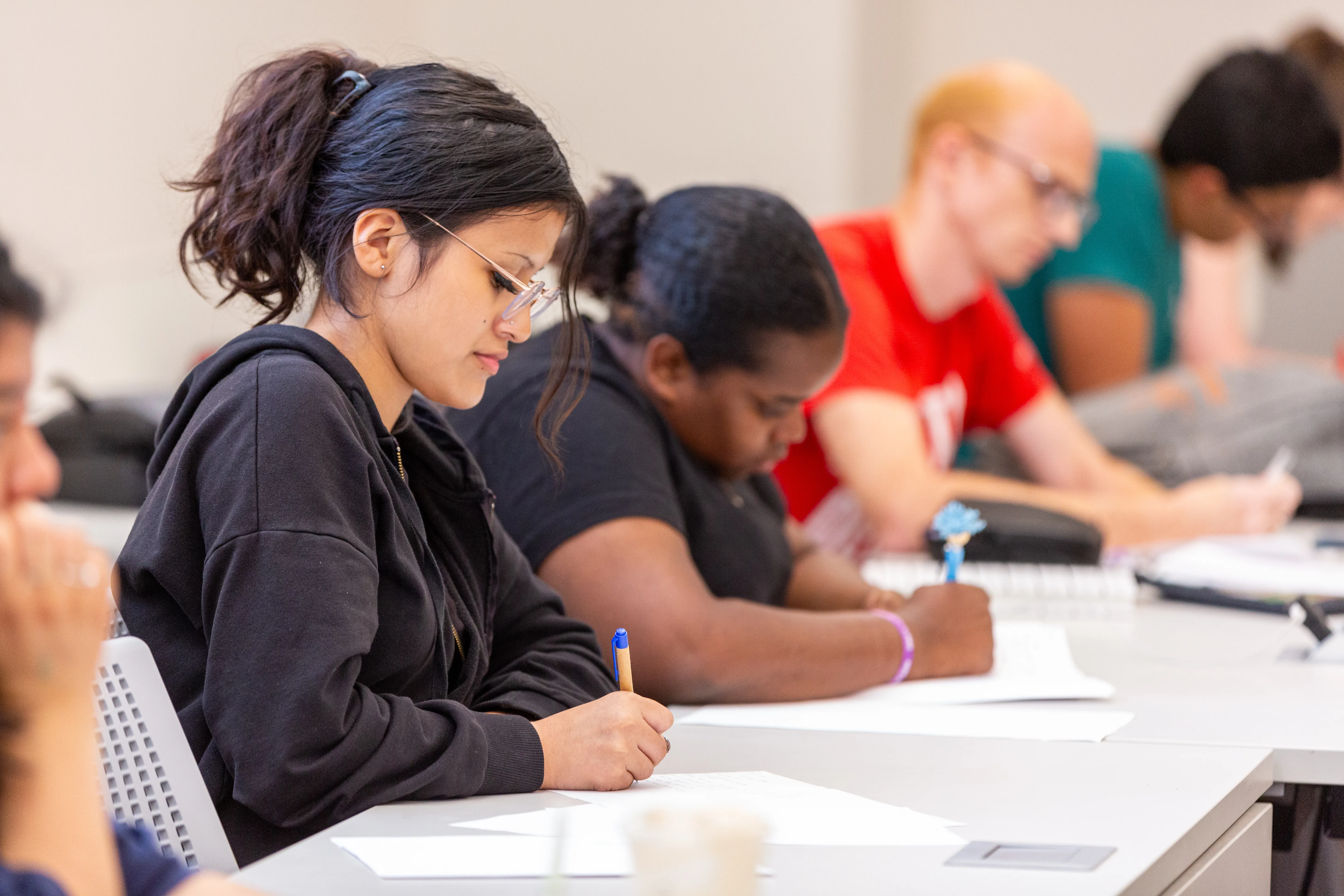 students in class