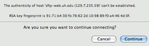 Host Confirmation Dialog Box - Fugo - B