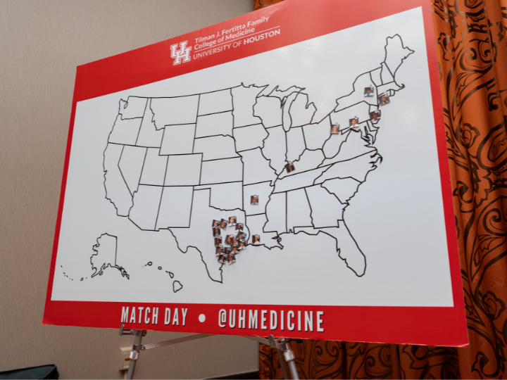 map showing residency locations