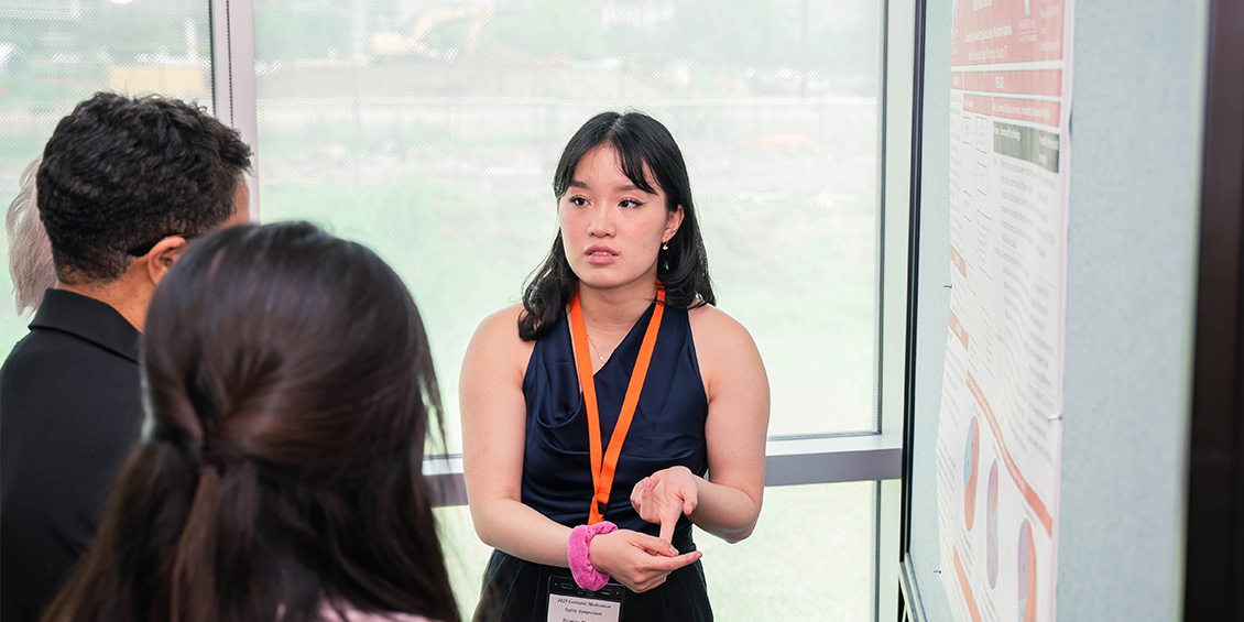 poster presenter and attendee