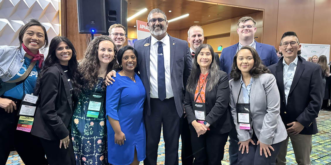 students, alumni and faculty at APhA 2025
