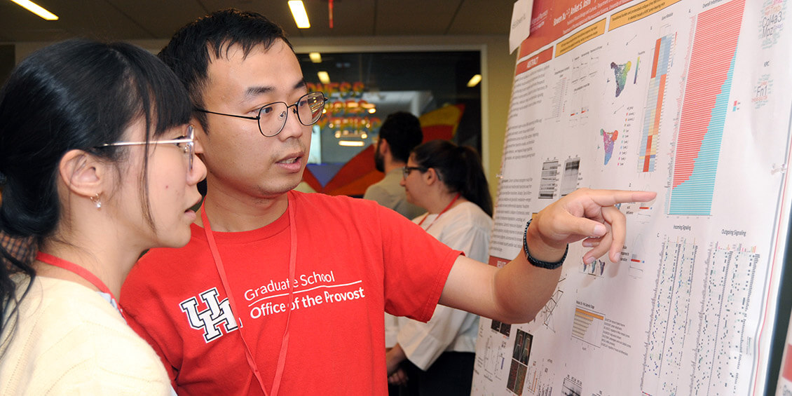 poster presenter and attendee