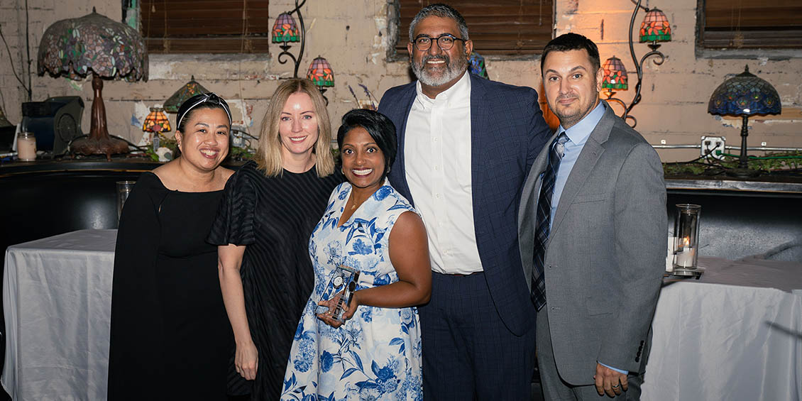 group photo of anderson award winner and presenters